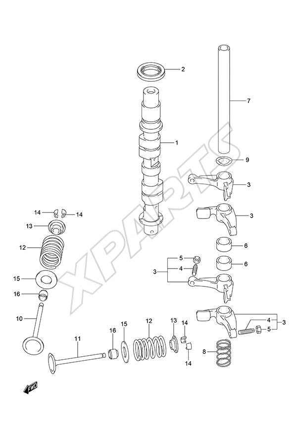  Camshaft til Suzuki motor